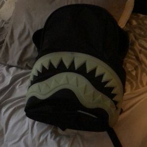 Sprayground Bookbag, “Glow in the Dark Shark”